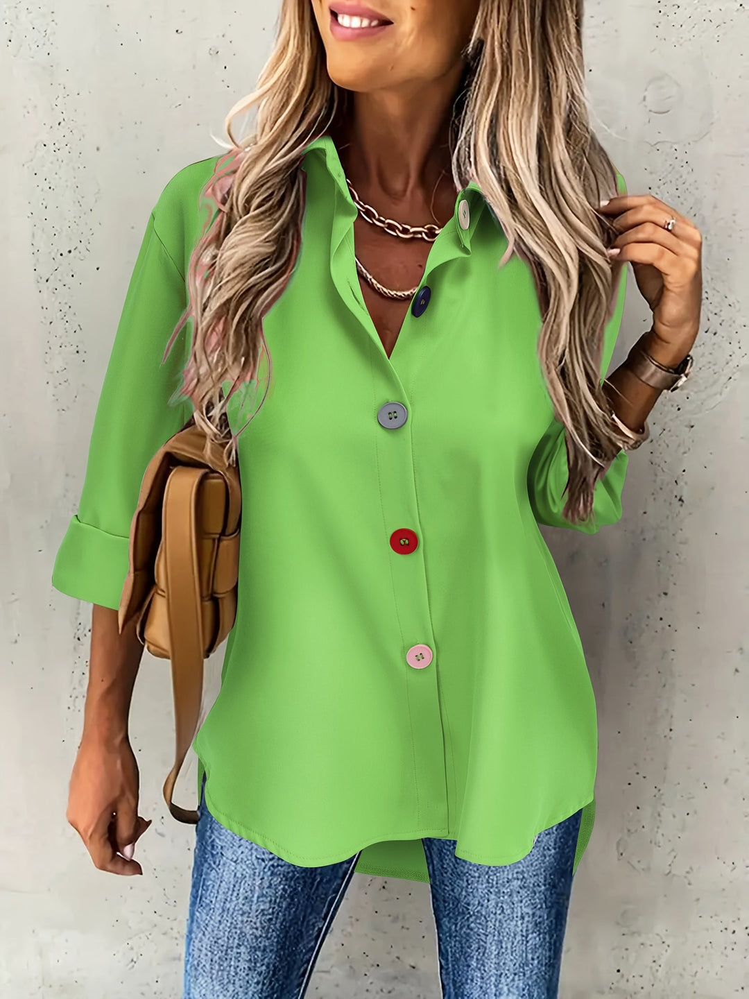 Vanessa Elegant Button Front Blouse - image 12