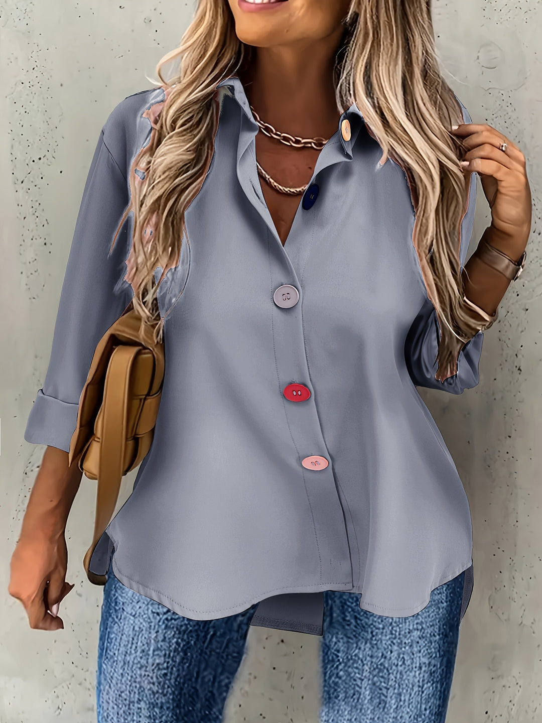 Vanessa Elegant Button Front Blouse - image 15