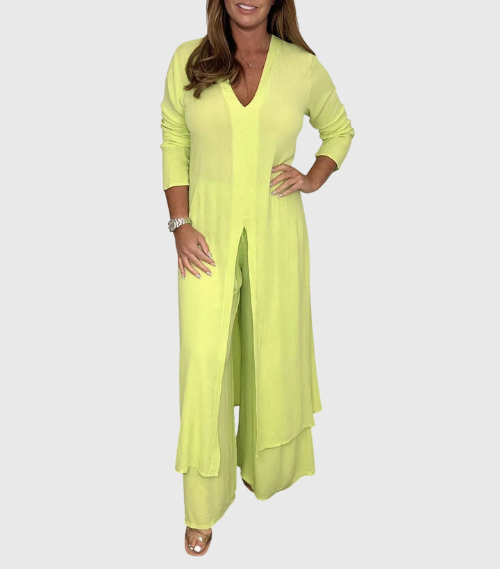 Primula long blouse and wide leg trouser set – image 5