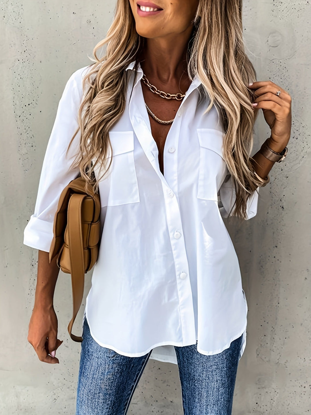 Seren Elegant Classic Long Sleeve Shirt - image 2