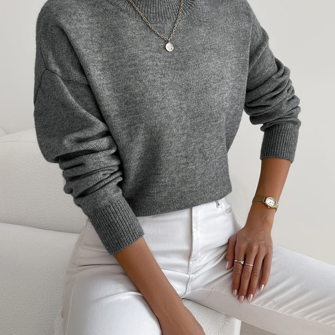 Trine oversized mock neck knit jumper – image 14
