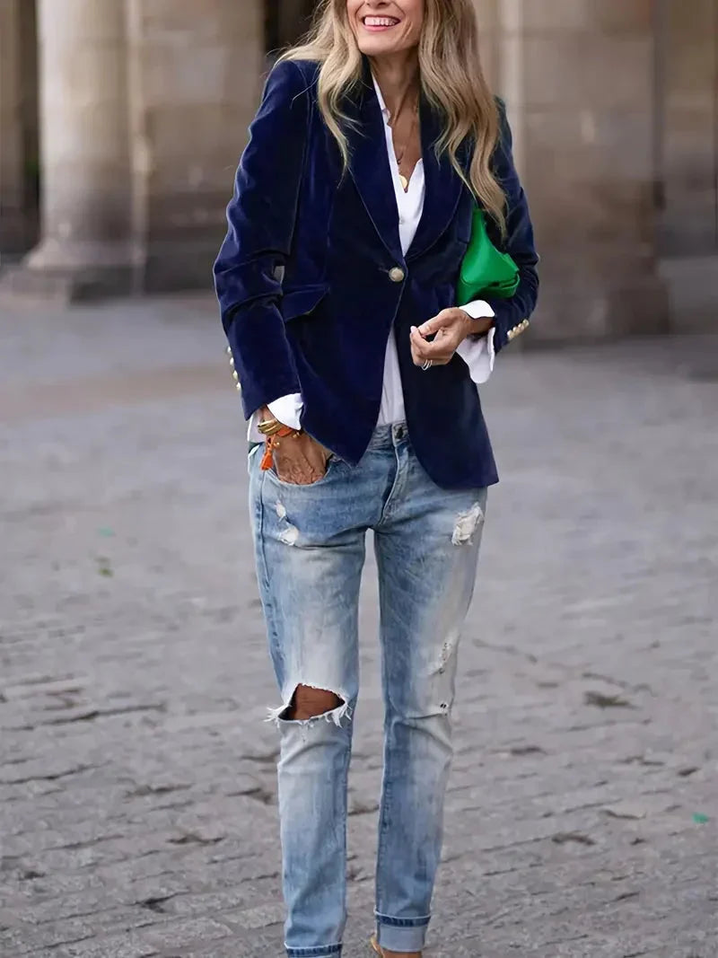 Gwennan velvet blazer jacket – image 8
