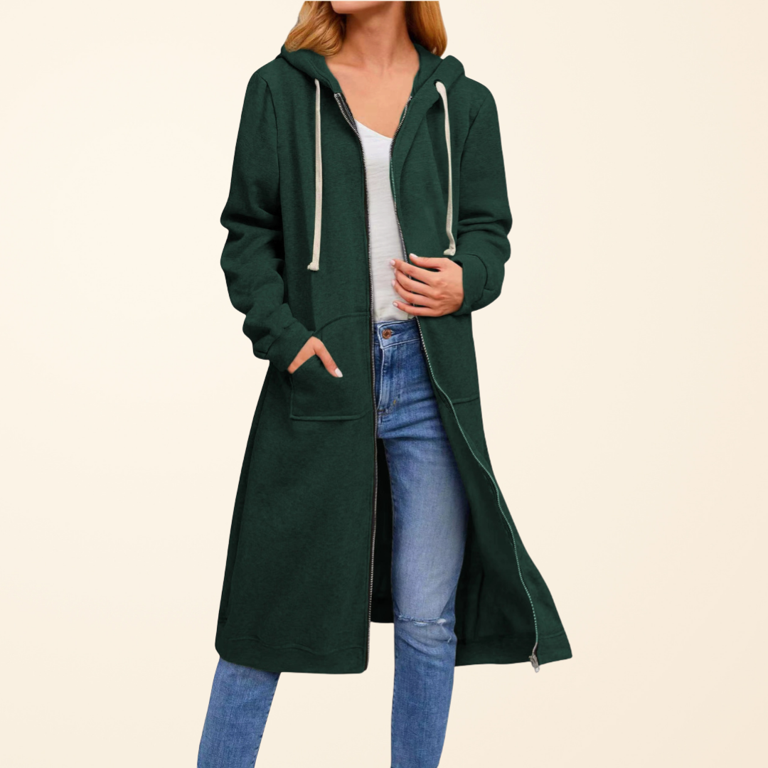 Mila longline zip up knit vest – image 6