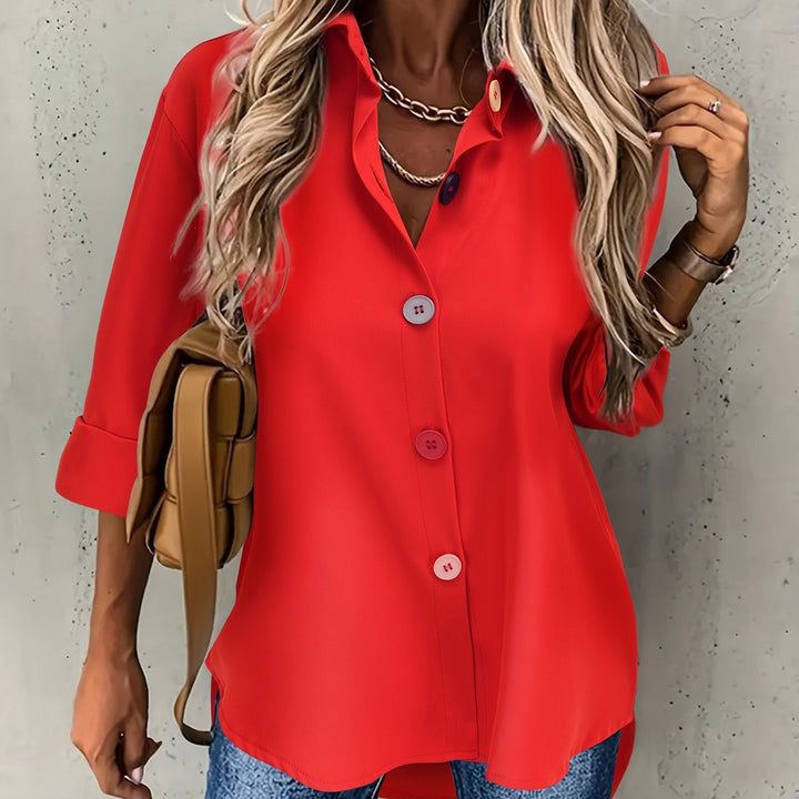 Vanessa Elegant Button Front Blouse - image 8