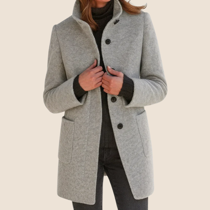 Amandine fitted button front coat – image 2