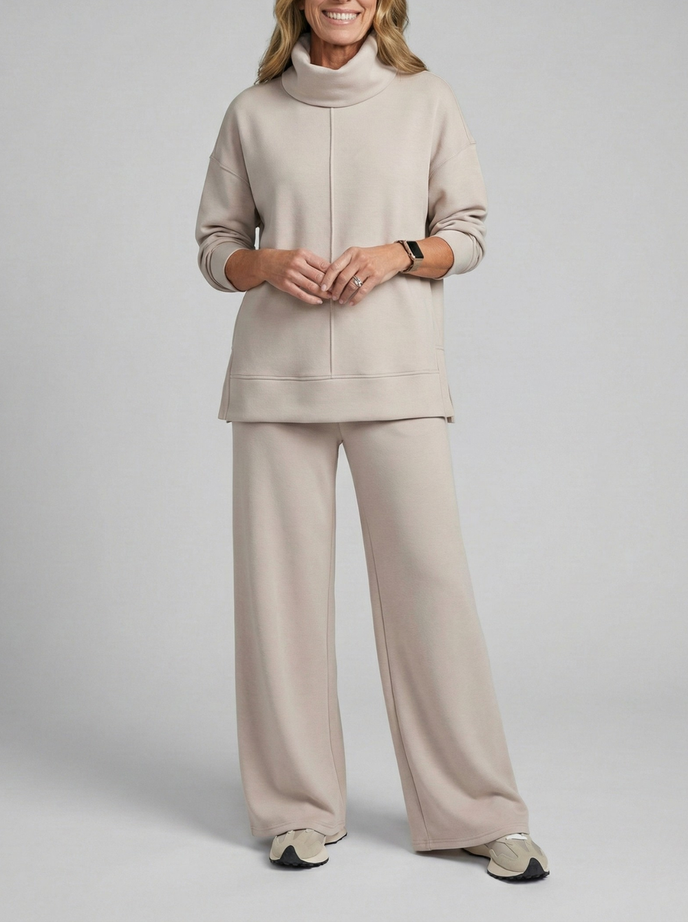 Morwenna cowl neck wide leg lounge set – image 2