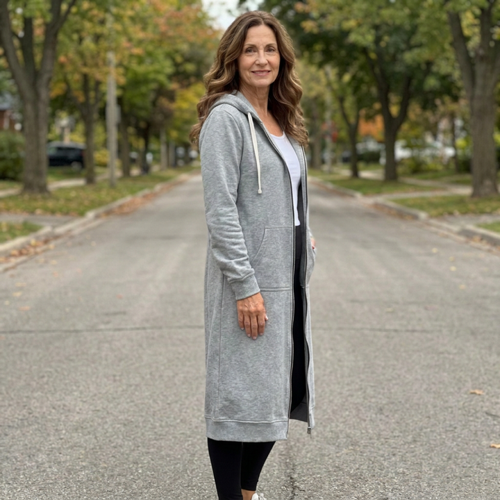 Mila longline zip up knit vest – image 8
