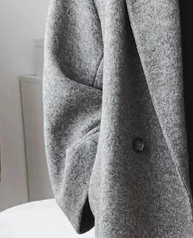 Martha oversized long coat with lapels – image 3