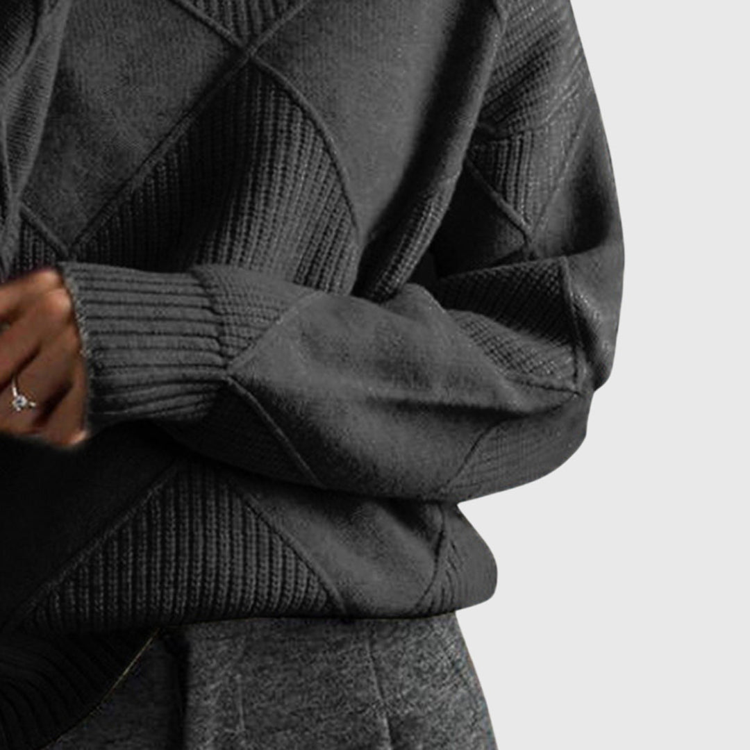 Vibeke oversized roll neck knit jumper – image 11