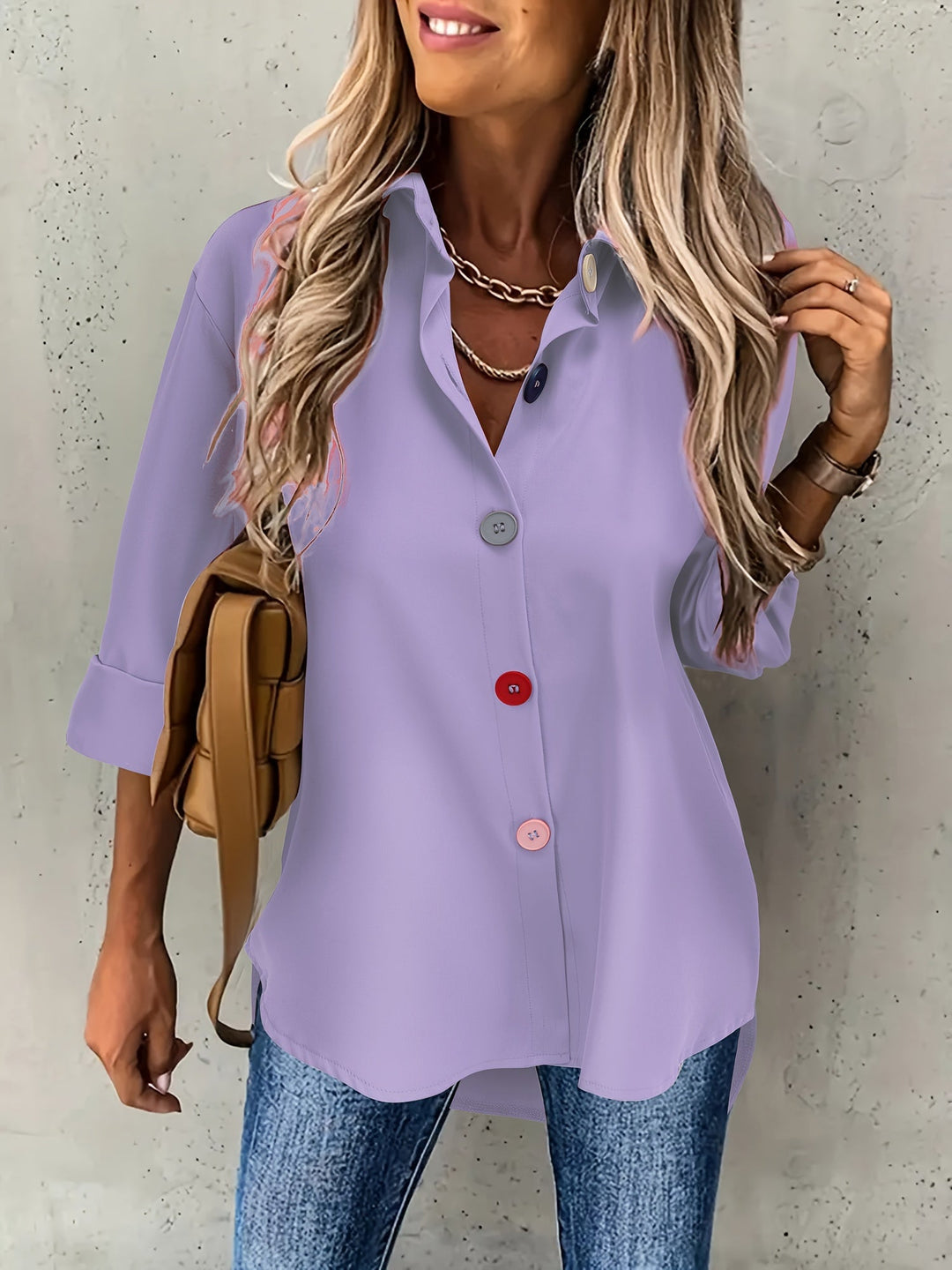 Vanessa Elegant Button Front Blouse - image 16