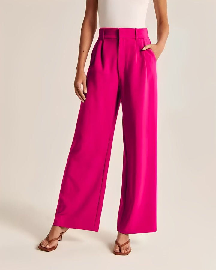 Ruth wide leg trousers in brown