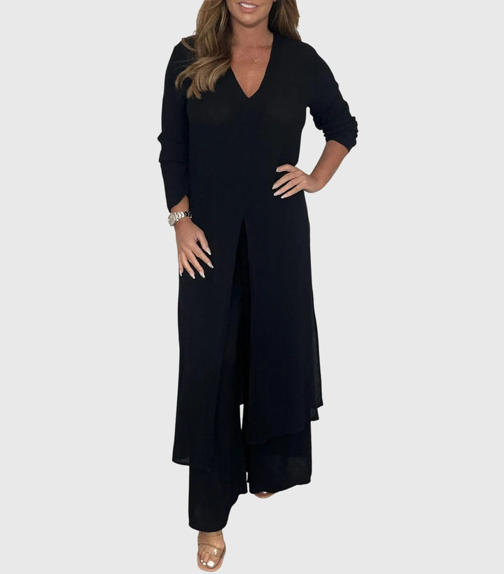 Primula long blouse and wide leg trouser set – image 3