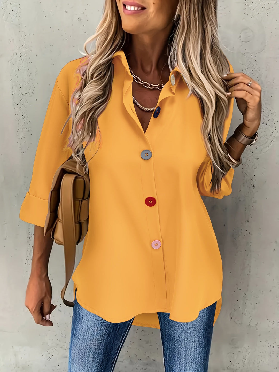 Vanessa Elegant Button Front Blouse - image 19