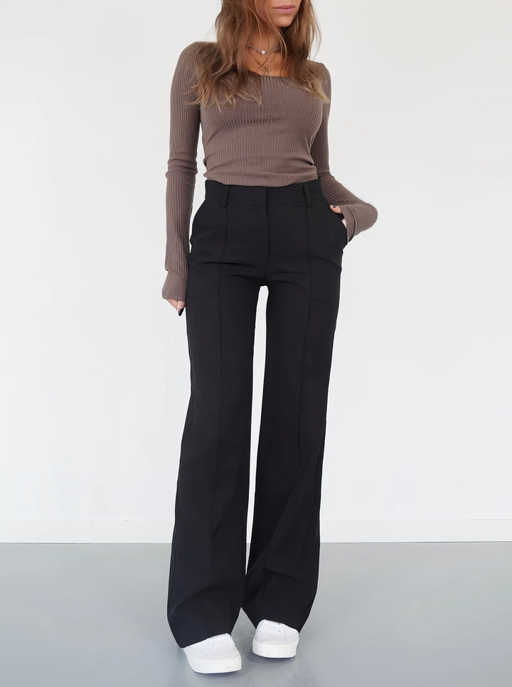 Eva relaxed wide leg trousers – image 12