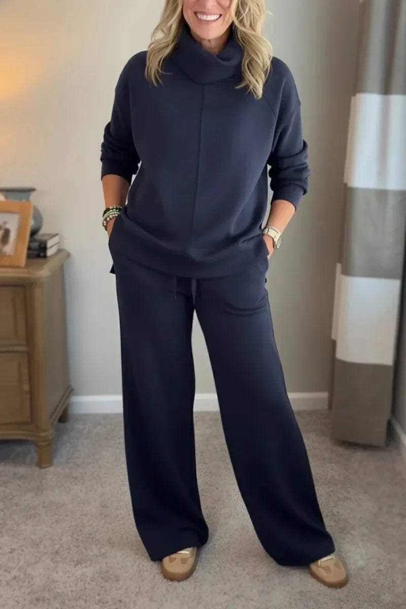 Aivra two piece roll neck and wide leg set