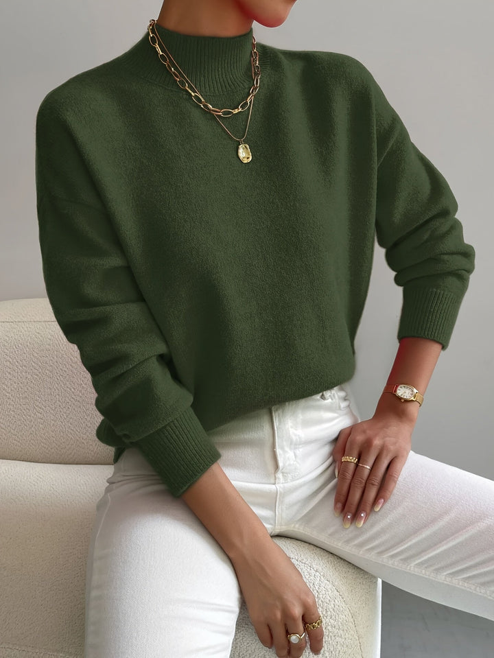 Trine oversized mock neck knit jumper – image 4