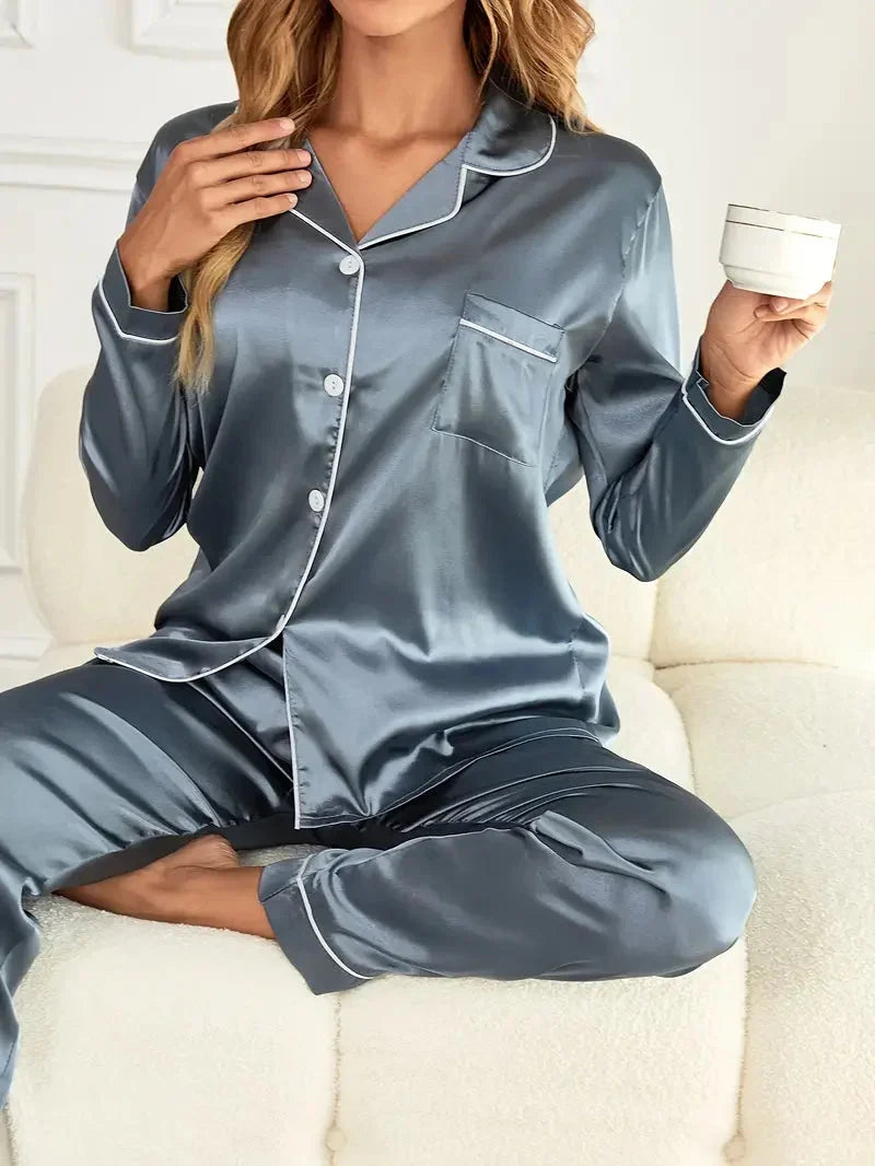 Elena | Elegant Satin Pyjama Set