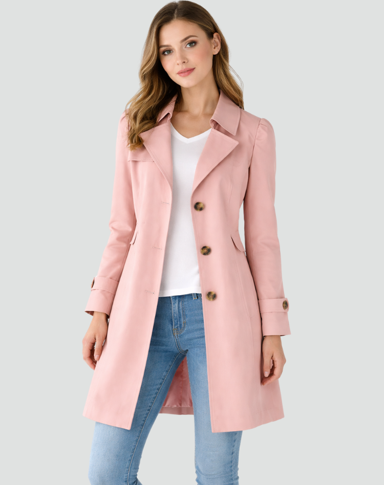 Xaviere classic lapel trench coat – image 5