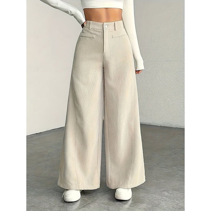 Marina high waisted wide leg trousers – image 6