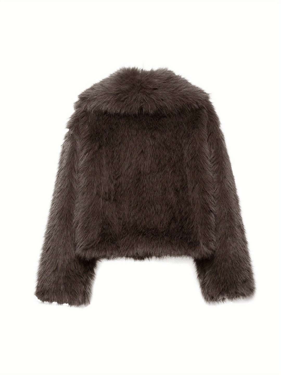 Delilah loose fit faux fur jacket – image 9