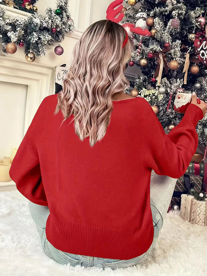 Yolanda merry print christmas knit jumper – image 5