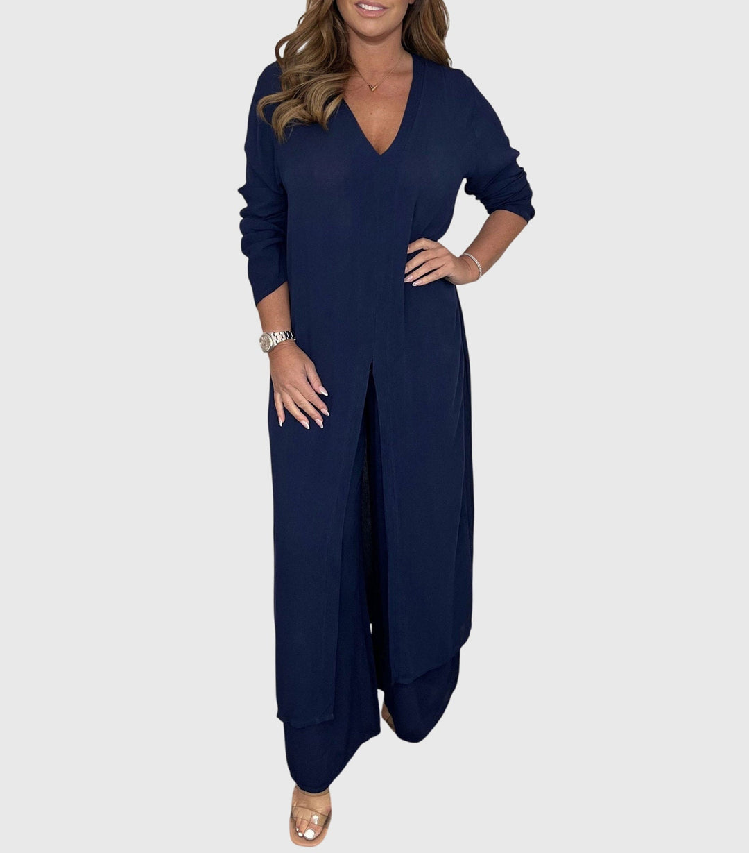 Primula long blouse and wide leg trouser set – image 6