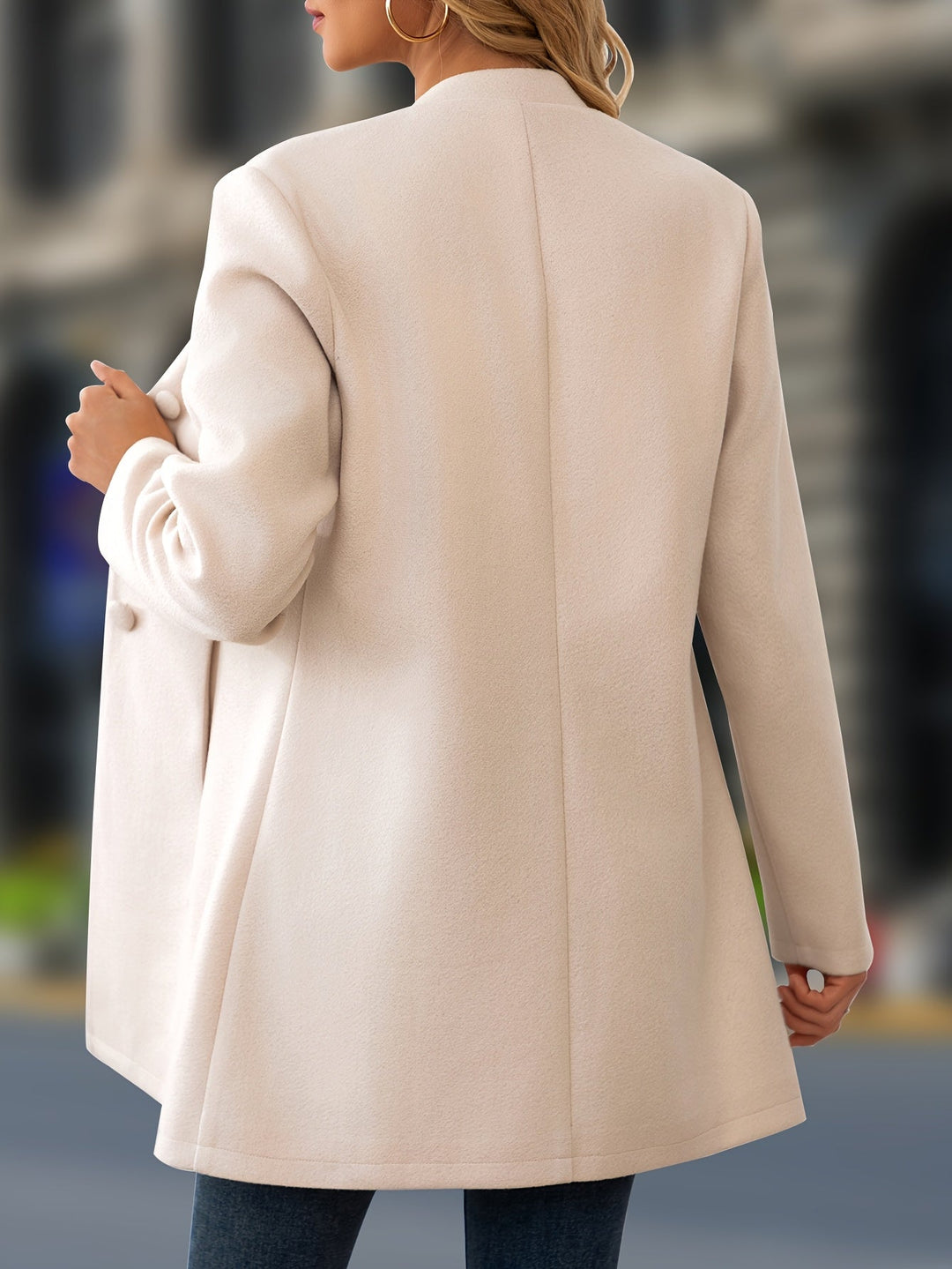 Celandine stand collar belted coat – image 7