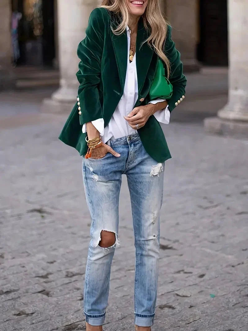 Gwennan velvet blazer jacket – image 14