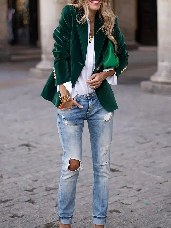 Gwennan velvet blazer jacket – image 14