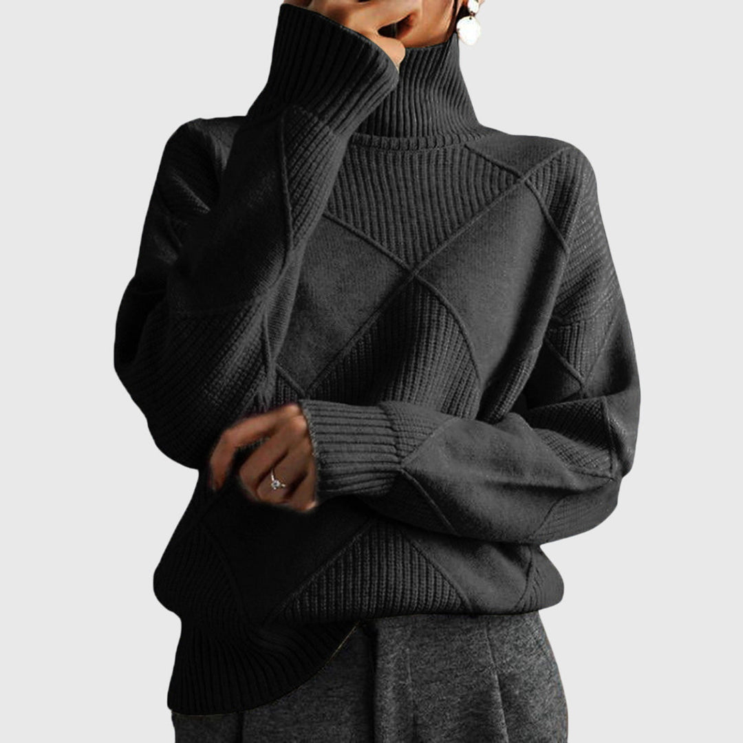 Vibeke oversized roll neck knit jumper – image 6