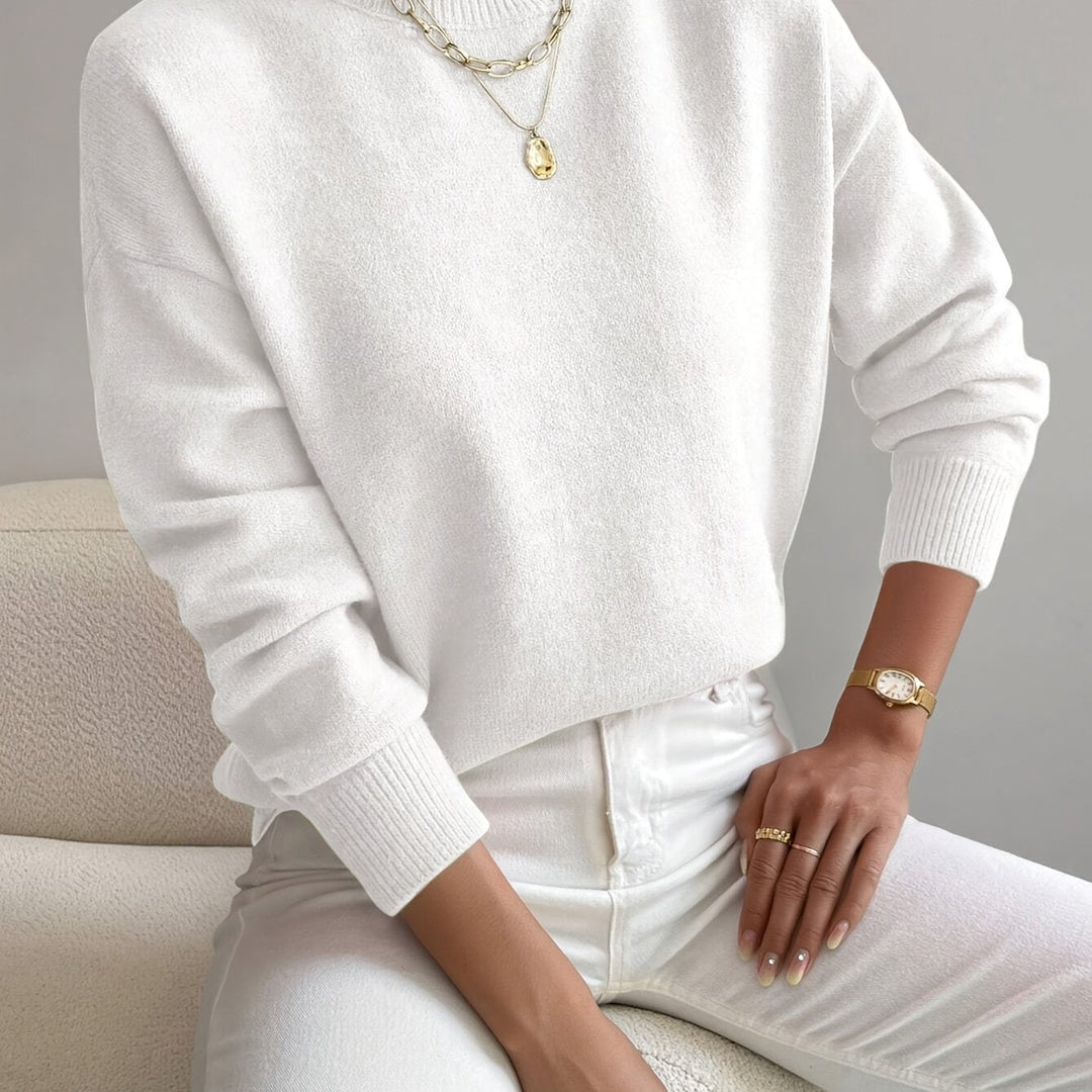 Trine oversized mock neck knit jumper – image 18