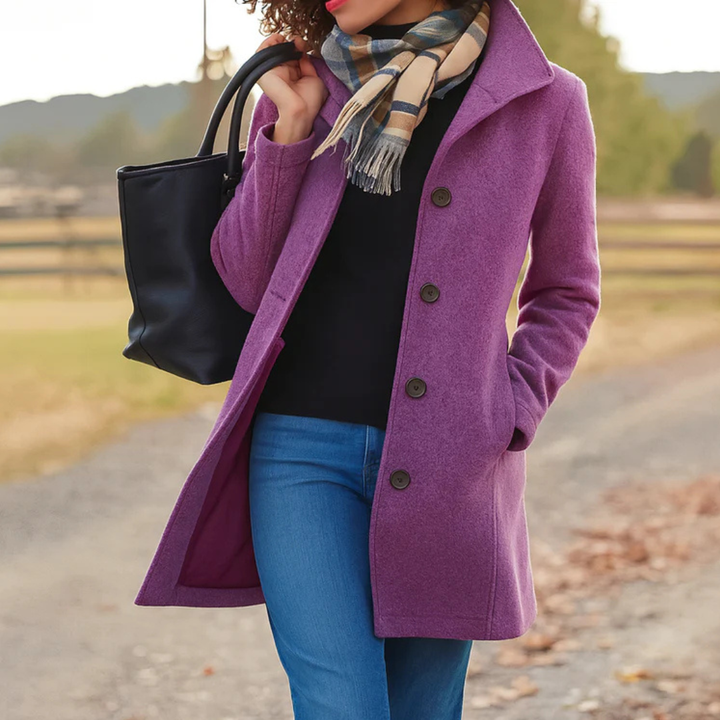Matilda straight cut wool coat