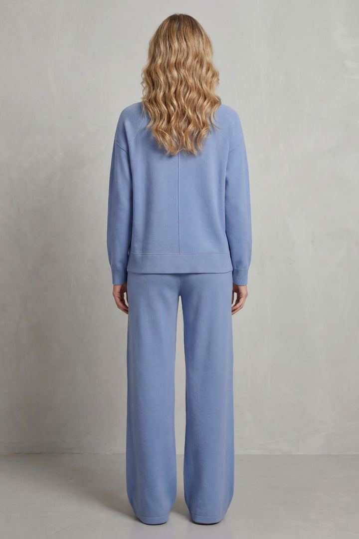 Nicolette draped roll neck and wide leg trouser set – image 3