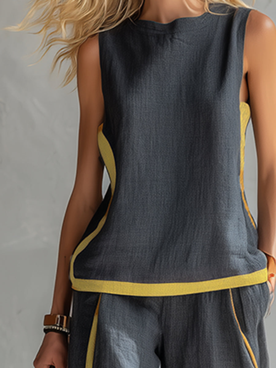 Juni relaxed waistcoat and trouser co-ord set – image 9