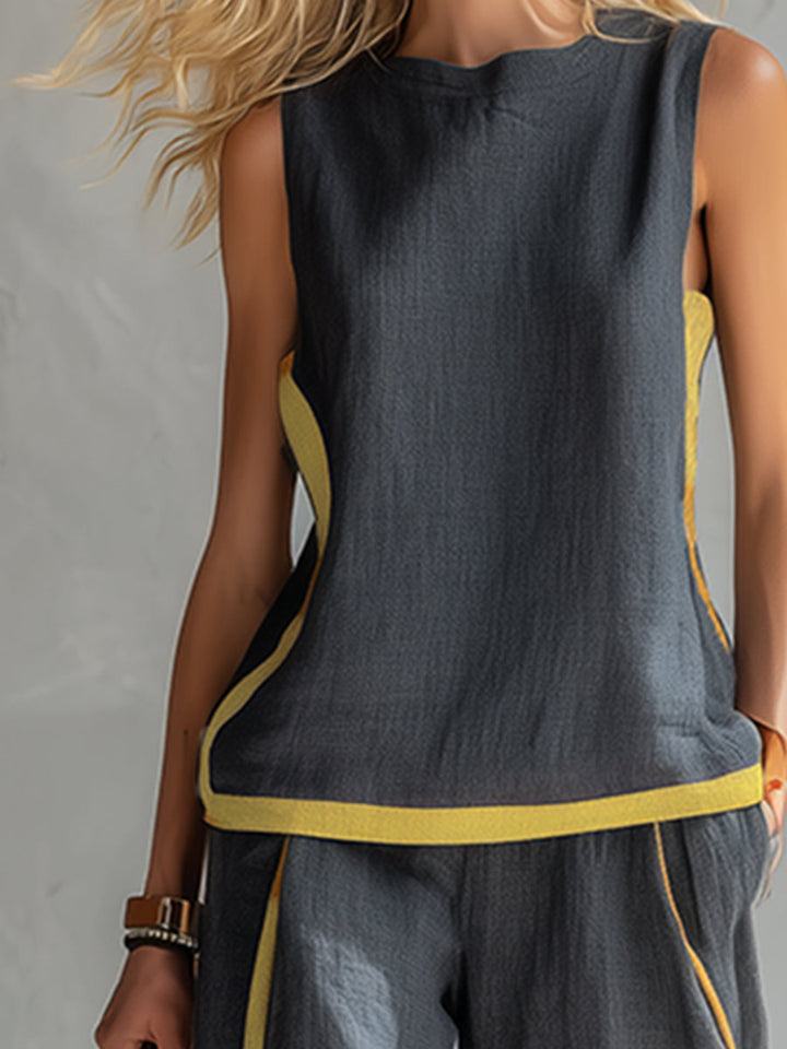 Juni relaxed waistcoat and trouser co-ord set – image 9