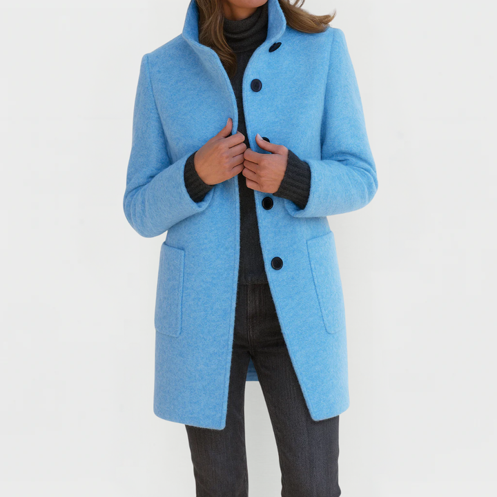 Amandine fitted button front coat – image 11