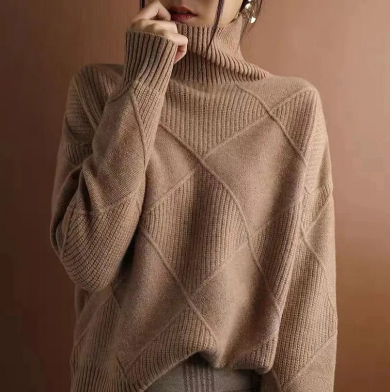 Vibeke oversized roll neck knit jumper – image 8