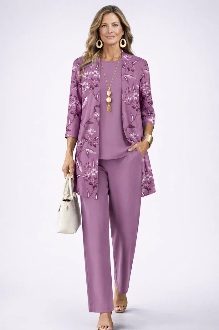 Leonora three piece printed trouser set – image 5
