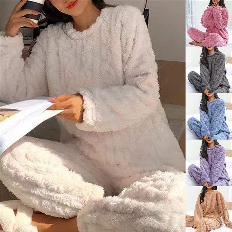 Sofia | Elegant Fleece Pyjama Set