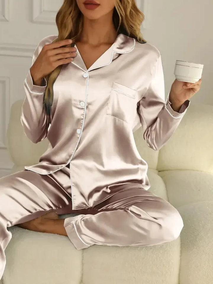 Elena | Elegant Satin Pyjama Set