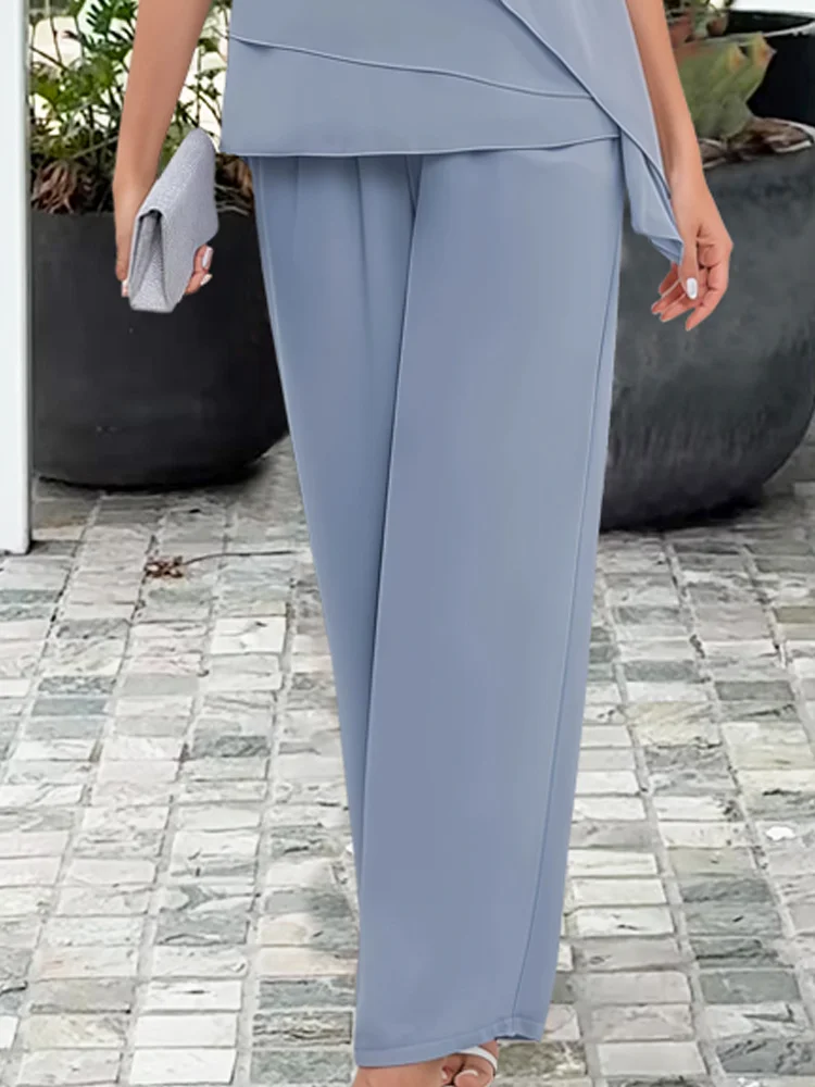 Doris evening top and wide leg trousers set – image 4