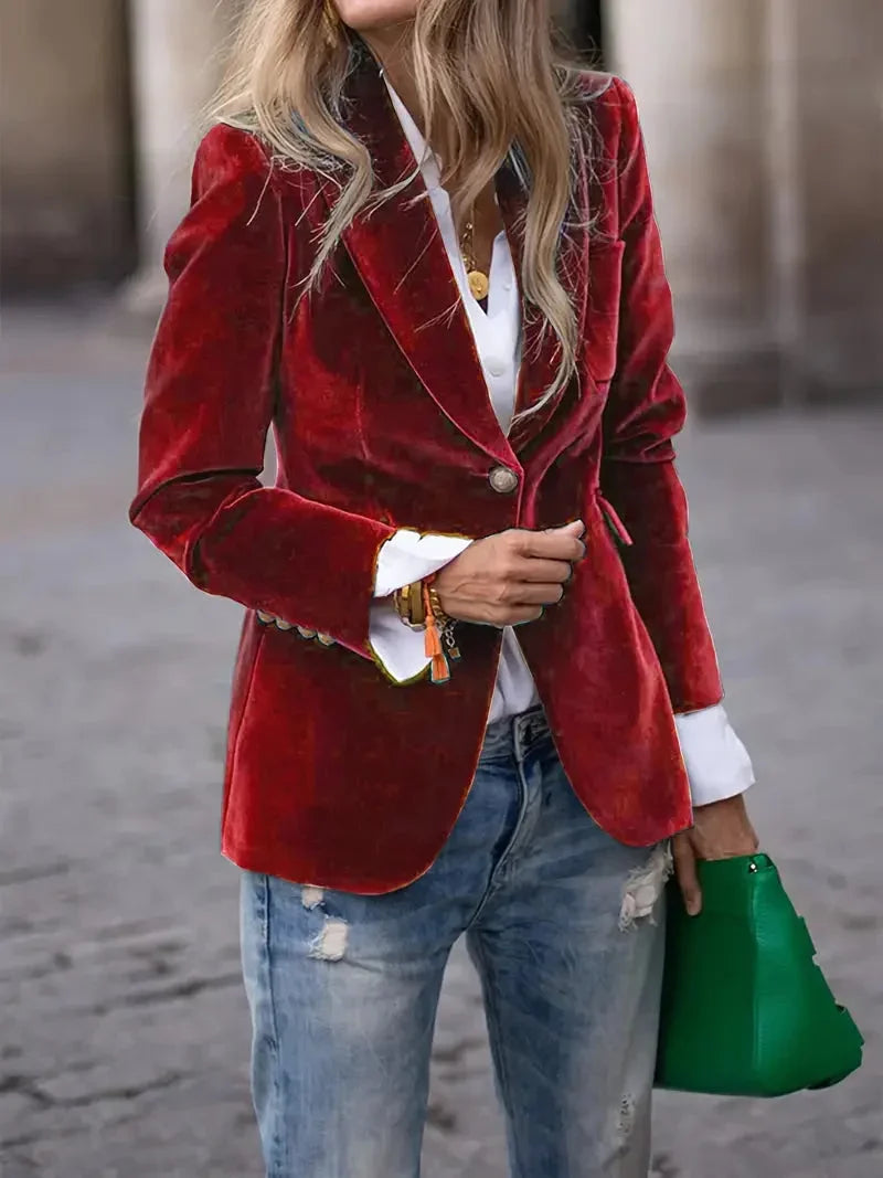 Gwennan velvet blazer jacket – image 16