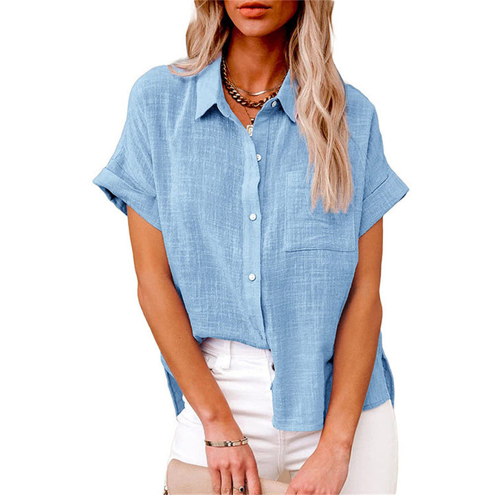Rosanna Elegant Relaxed Collar Blouse - image 5