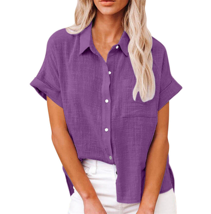 Rosanna Elegant Relaxed Collar Blouse - image 10
