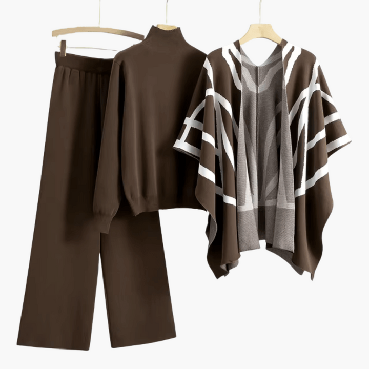 Enfys three piece knit cardigan and wide leg set – image 4