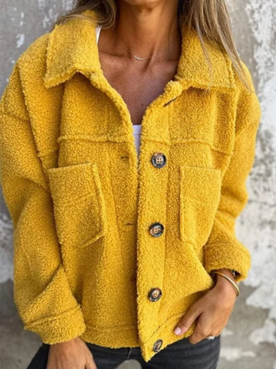 Yolande textured button coat – image 3