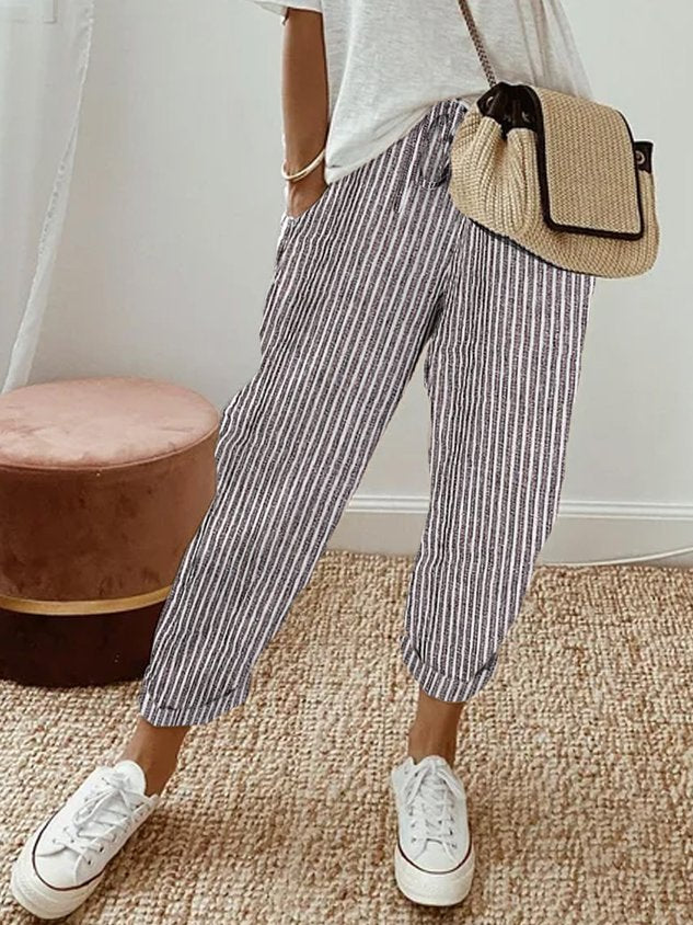 Helga | Elegant Relaxed Linen Trousers