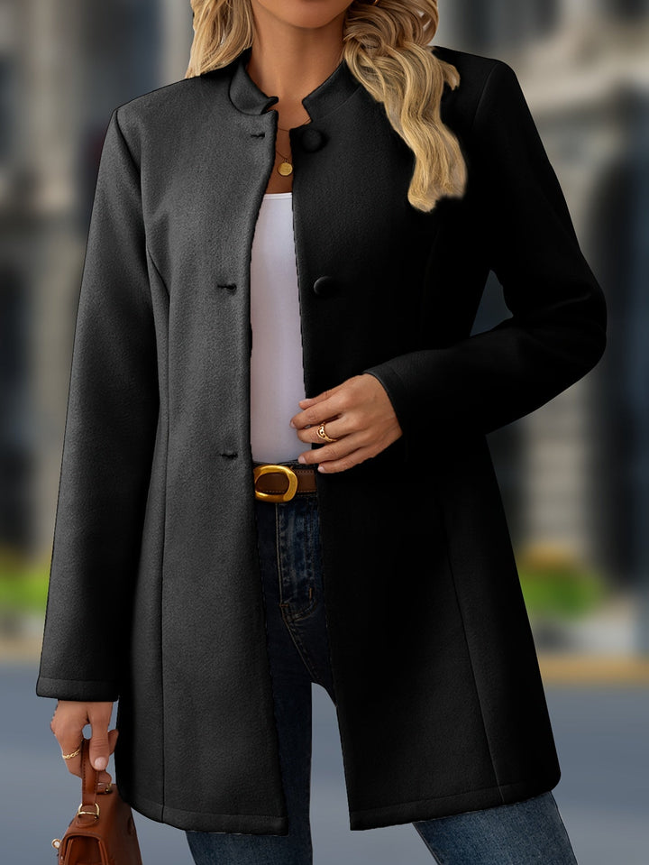 Celandine stand collar belted coat – image 2