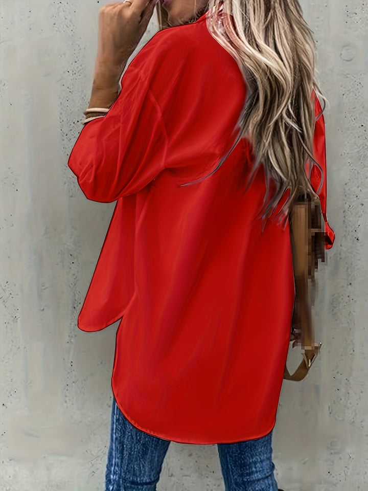 Marigold long sleeve button front blouse – image 9