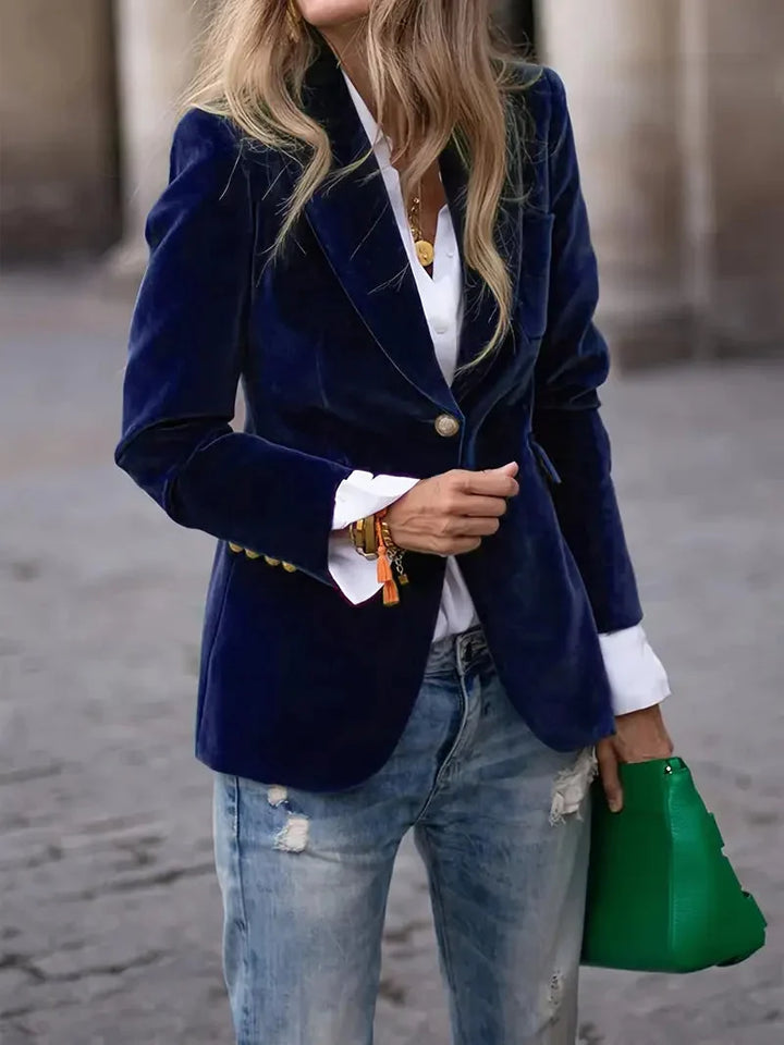 Gwennan velvet blazer jacket – image 6